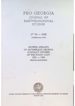Pro Georgia Journal of kartvelological studies