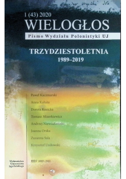 Wielogłos trzydziestoletnia 1989-2019 Nr 1 / 20