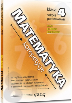 Matematyka - korepetycje - szkoła podstawowa Klasa 4