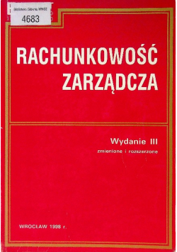 Rachunkowość zarządcza
