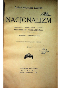Nacjonalizm 1921 r.