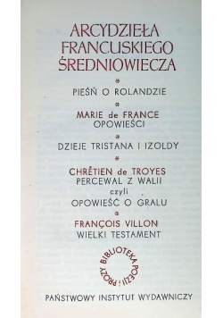 Arcydzieła francuskiego średniowiecza
