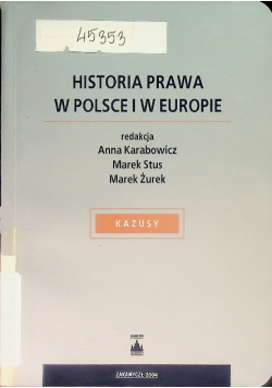 Historia prawa w Polsce i w Europie