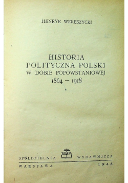 Historia polityczna Polski w dobie popowstaniowej 1948 r.