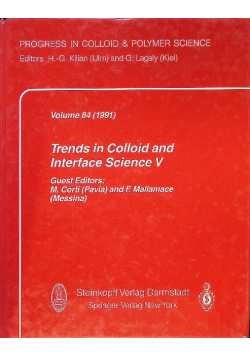 Trends in Colloid and Interface Science V Volume 84