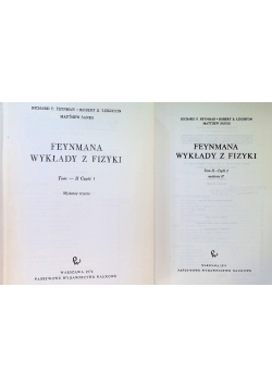 Feynmana wykłady z fizyki Tom II Część I i II