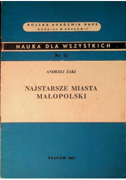 Najstarsze miasta Małopolski