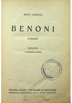 Benoni 1940 r.