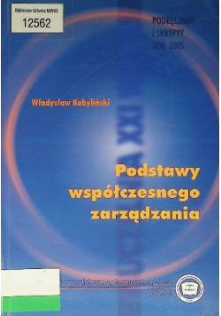 Podstawy współczesnego zarządzania