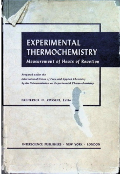 Experimental thermochemistry