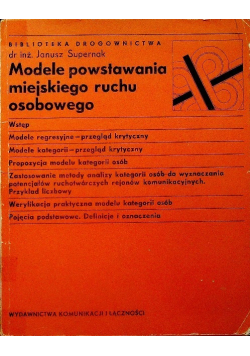 Modele powstawania miejskiego ruchu osobowego