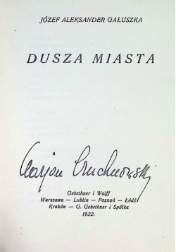 Dusza miasta 1922 r.