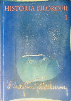 Historia filozofii Tom 1