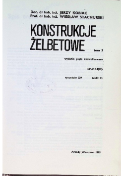 Konstrukcje żelbetowe Tom 3