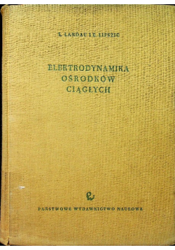 Elektrodynamika ośrodków ciągłych