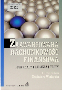 Zaawansowana rachunkowość finansowa