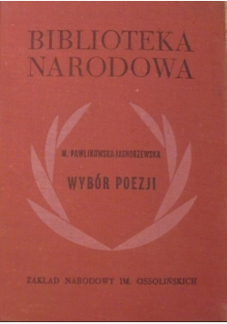 Pawlikowska Jasnorzewska Wybór poezji