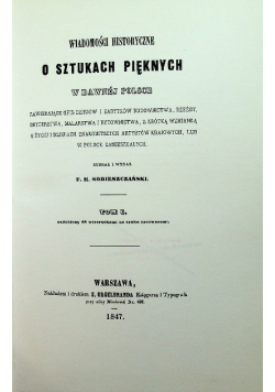 Wiadomości historyczne o sztukach pięknych w dawnej Polsce