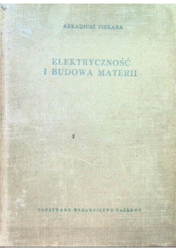 Elektryczność i budowa materii