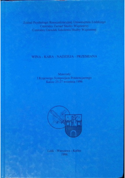Wina kara nadzieja przemiana