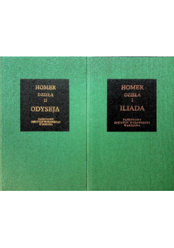 Homer dzieła Iliada i Odyseja Tom I i II