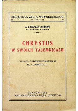 Chrystus w swoich tajemnicach 1923 r.