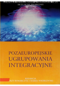 Pozaeuropejskie ugrupowania integracyjne