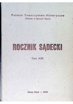 Rocznik Sądecki Tom XVII