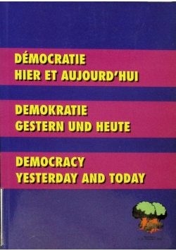 Démocratie hier et aujourd’hui