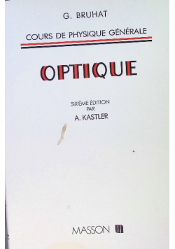 Optique - Cours De Physique Generale