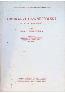 Drukarze dawnej Polski od XV do XVIII wieku