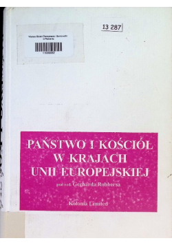 Państwo i Kościół w krajach Unii Europejskiej