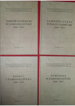 Materiały do dziejów Zamojszczyzny 1934-1944 Tom 1 do 4