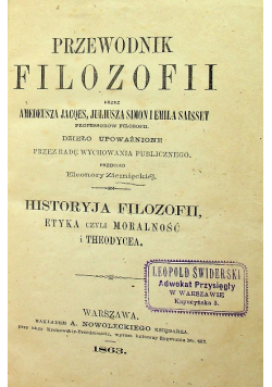 Przewodnik filozofii 1863 r.