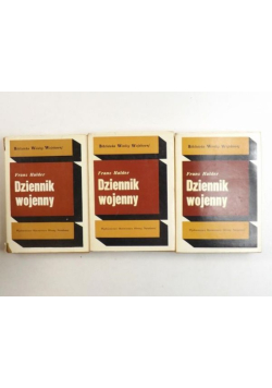 Dziennik wojenny Tom 1 do 3