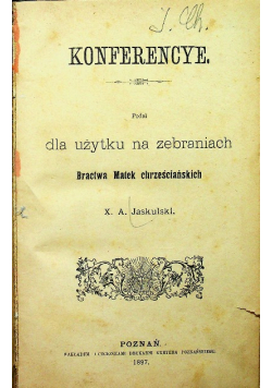 Konferencye 1897 r.