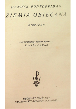 Ziemia obiecana  1924 r.