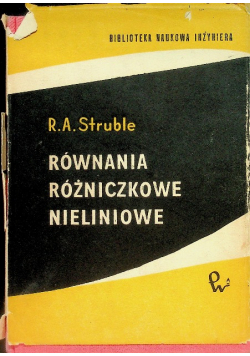 Równania różniczkowe nieliniowe