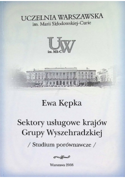 Sektory usługowe krajów Grupy Wyszehradzkiej