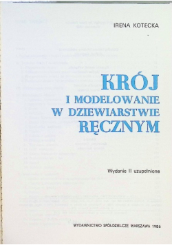 Krój i modelowanie w dziewiarstwie ręcznym