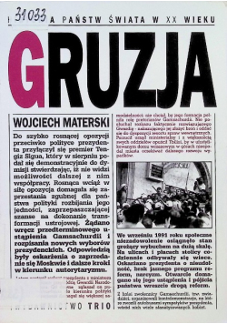 Historia Państw Świata w XX wieku Gruzja