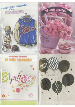 Karnet A5 grający Urodziny MIX