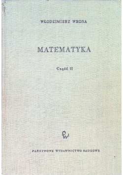 Matematyka Część II