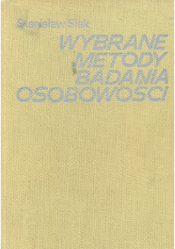 Wybrane metody badania osobowości