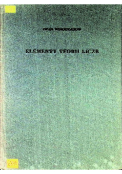 Elementy teorii liczb