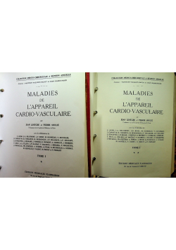 Maladies de lappareil cardio vasculiare Tome 1 i 2
