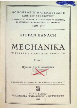 Mechanika Tom I 1949 r.