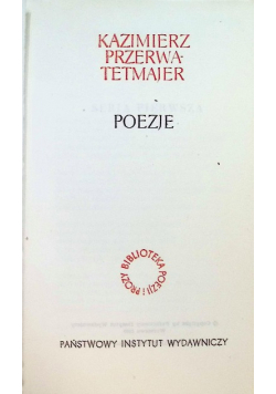 Przerwa Tetmajer Poezje