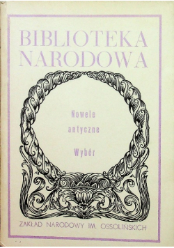 Nowele antyczne Wybór