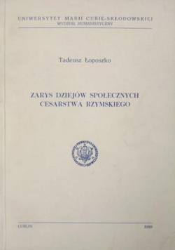Zarys dziejów społecznych Cesarstwa Rzymskiego